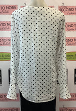 Load image into Gallery viewer, Sheer Polka Dot Tie Up Top (XL)
