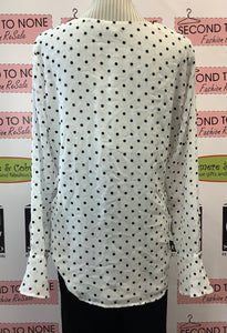 Sheer Polka Dot Tie Up Top (XL)