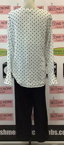 Sheer Polka Dot Tie Up Top (XL)