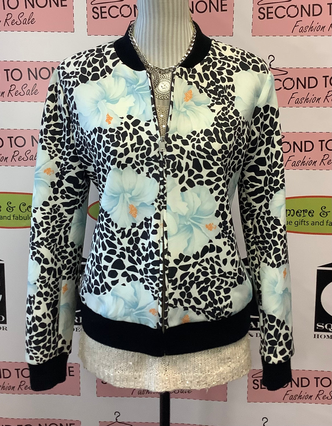 Hibiscus Print Jacket (L)