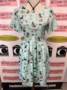 NWT Dog Print Dress (Size L)
