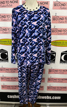 Cargar imagen en el visor de la galería, Kensie Navy &amp; Pink Bold Print Lounge Set (Size L)
