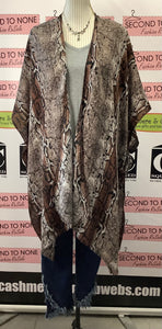 Lightweight Snakeskin Cardi (O/S)