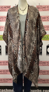 Lightweight Snakeskin Cardi (O/S)