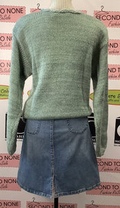 Pastel Chunky Knit Sweater (M)