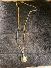Load image into Gallery viewer, Jade Turtle on Gold-Look Chain Necklace
