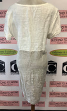 Load image into Gallery viewer, Italian Made Feathered Linen Dress (Size L)
