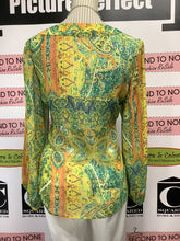Load image into Gallery viewer, Cleo Petite Eccentric Mosaic Blouse (Size M)
