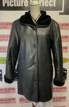 Load image into Gallery viewer, Vintage Nuage Faux Leather Brown Coat (Size L)
