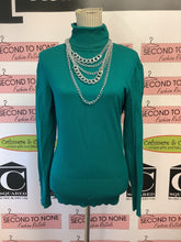 Load image into Gallery viewer, Cleo Teal Turtleneck (Size M)
