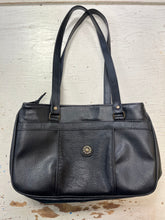 Cargar imagen en el visor de la galería, Vintage Triple Compartment Leather Handbag

