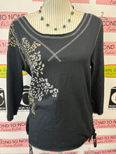 Charger l&#39;image dans la galerie, 3/4 Sleeve Black Tee (Size XL)

