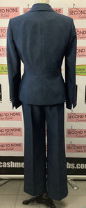 Le Suit Blue Pantsuit (Size 8)