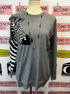 Zebra Dramatic Sweater