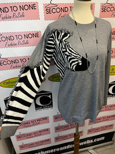 Zebra Dramatic Sweater