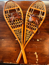 Load image into Gallery viewer, Vintage Wooden Made in Canada Traditional-Styled Snowshoes
