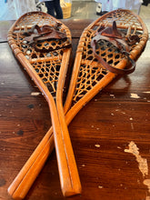 Load image into Gallery viewer, Vintage Wooden Made in Canada Traditional-Styled Snowshoes
