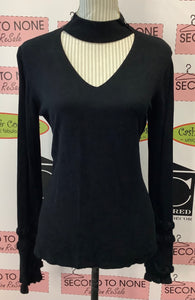 Open Neck Knitted Top (Size M)