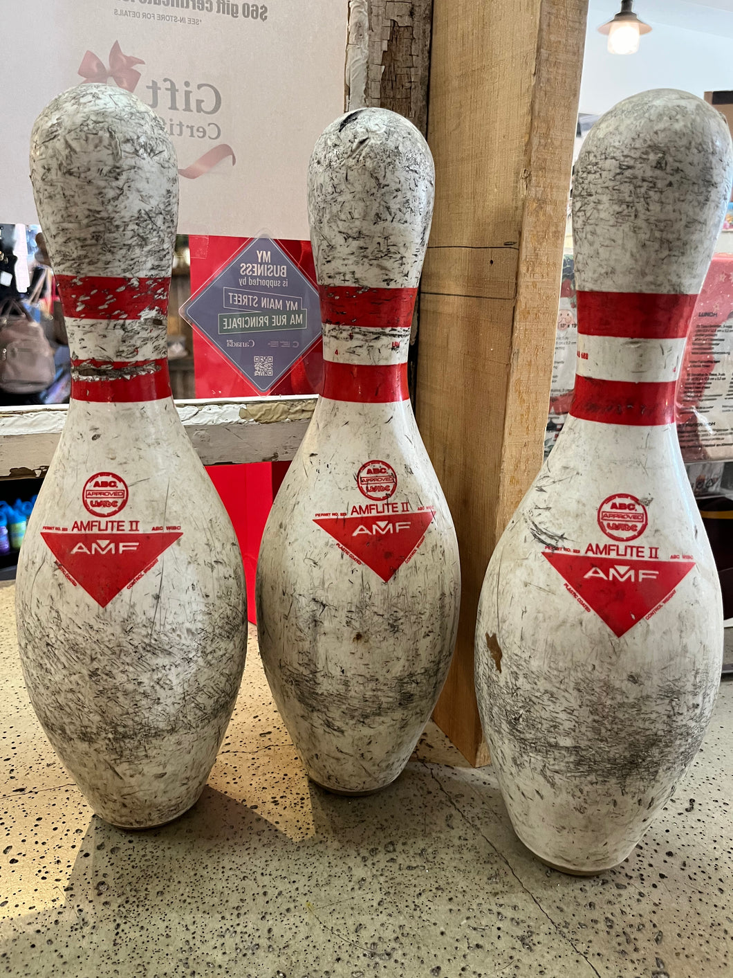 Vintage Bowling Pins (Set of 3)