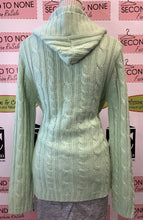 Load image into Gallery viewer, Mint Hooded Knit Top (Size L)
