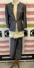 Load image into Gallery viewer, Jacques Vert 2 PC Grey Pant Set (Size 16)
