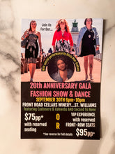 Load image into Gallery viewer, 20th Anniversary Gala Fashion Show &amp; Dance Tickets
