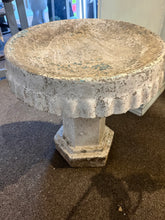 Load image into Gallery viewer, Vintage Concrete Birdbath

