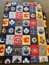 Load image into Gallery viewer, Hockey Lovers Quilt/Throw
