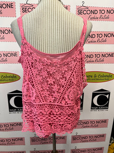 Charlie Paige 2-Piece Lace Top (Size L)