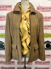 Charger l&#39;image dans la galerie, Ralph Lauren Wool Brown Houndstooth Riding Jacket (Size M)
