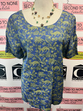Charger l&#39;image dans la galerie, 100% Linen Jungle Tiger Print Top (Size 12/UK 16)
