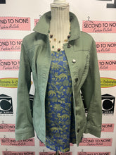 Charger l&#39;image dans la galerie, Sage Green Denim Jacket (Size L)
