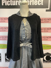 Cargar imagen en el visor de la galería, Jessica Black Sparkly Cape (Size M/L)
