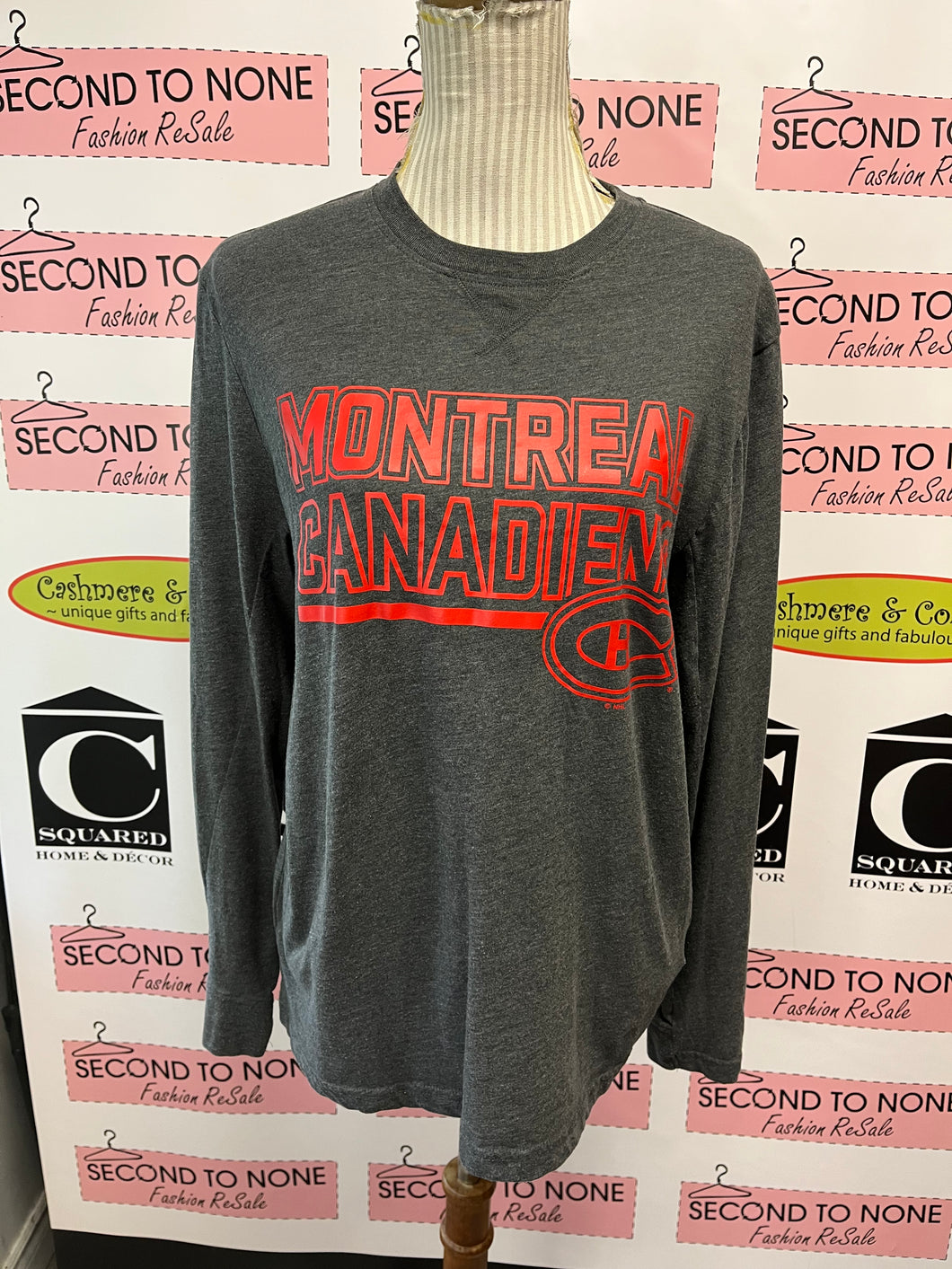 Grey Montreal Canadiens Long Sleeve (Size M)