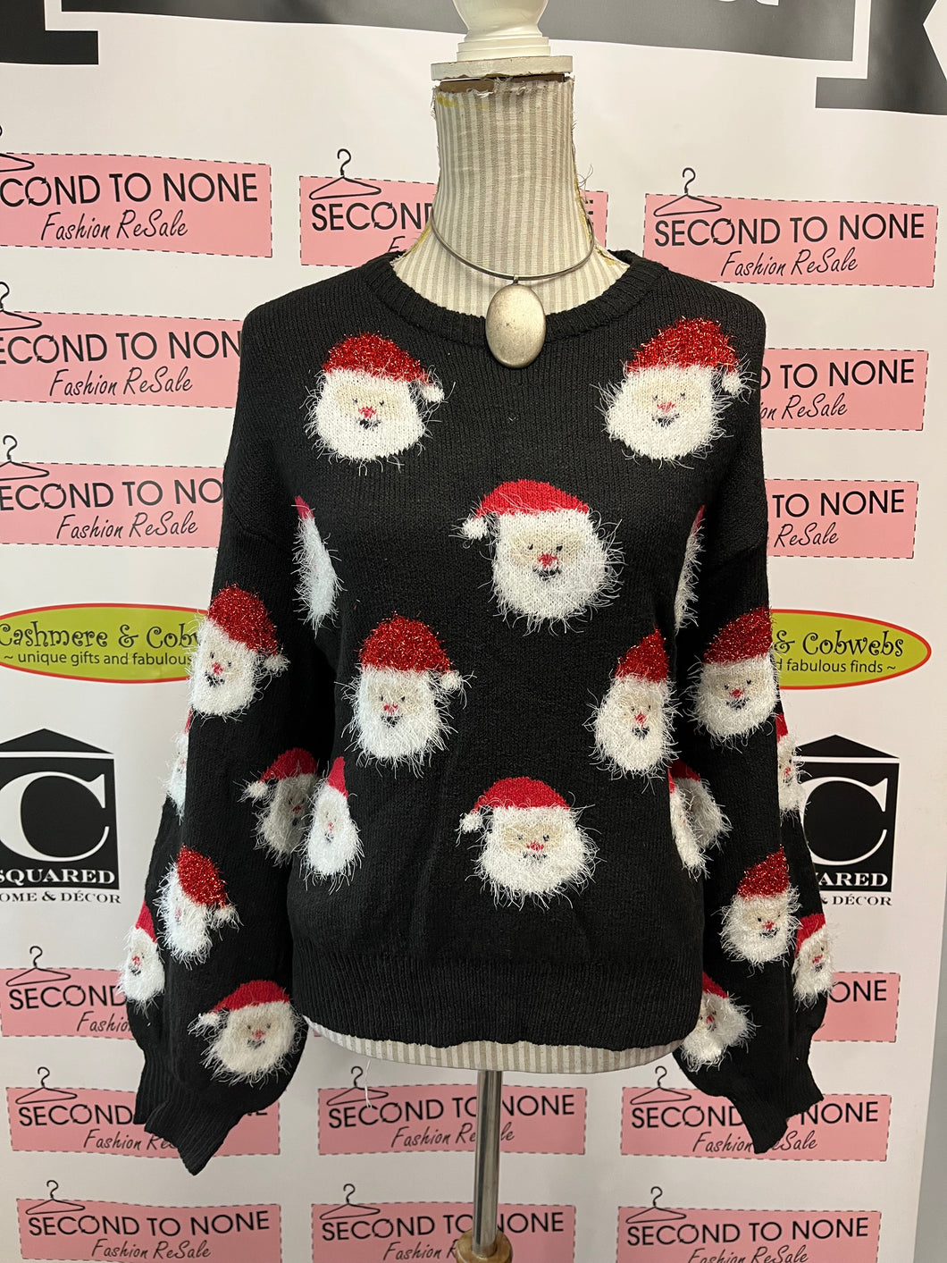 Sparkly Santa Christmas Sweater