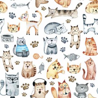 Assorted 20 Pack of Lunch Napkins (7 Styles)