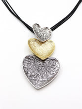 Charger l&#39;image dans la galerie, Mixed-Metal Heart Rope Necklace (2 Colours)
