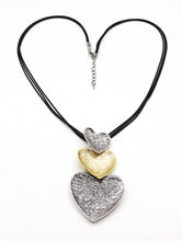 Charger l&#39;image dans la galerie, Mixed-Metal Heart Rope Necklace (2 Colours)
