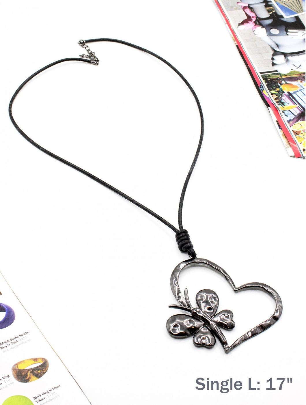 Butterfly Heart Necklace