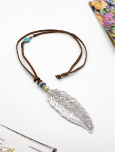 Long Feather Necklace