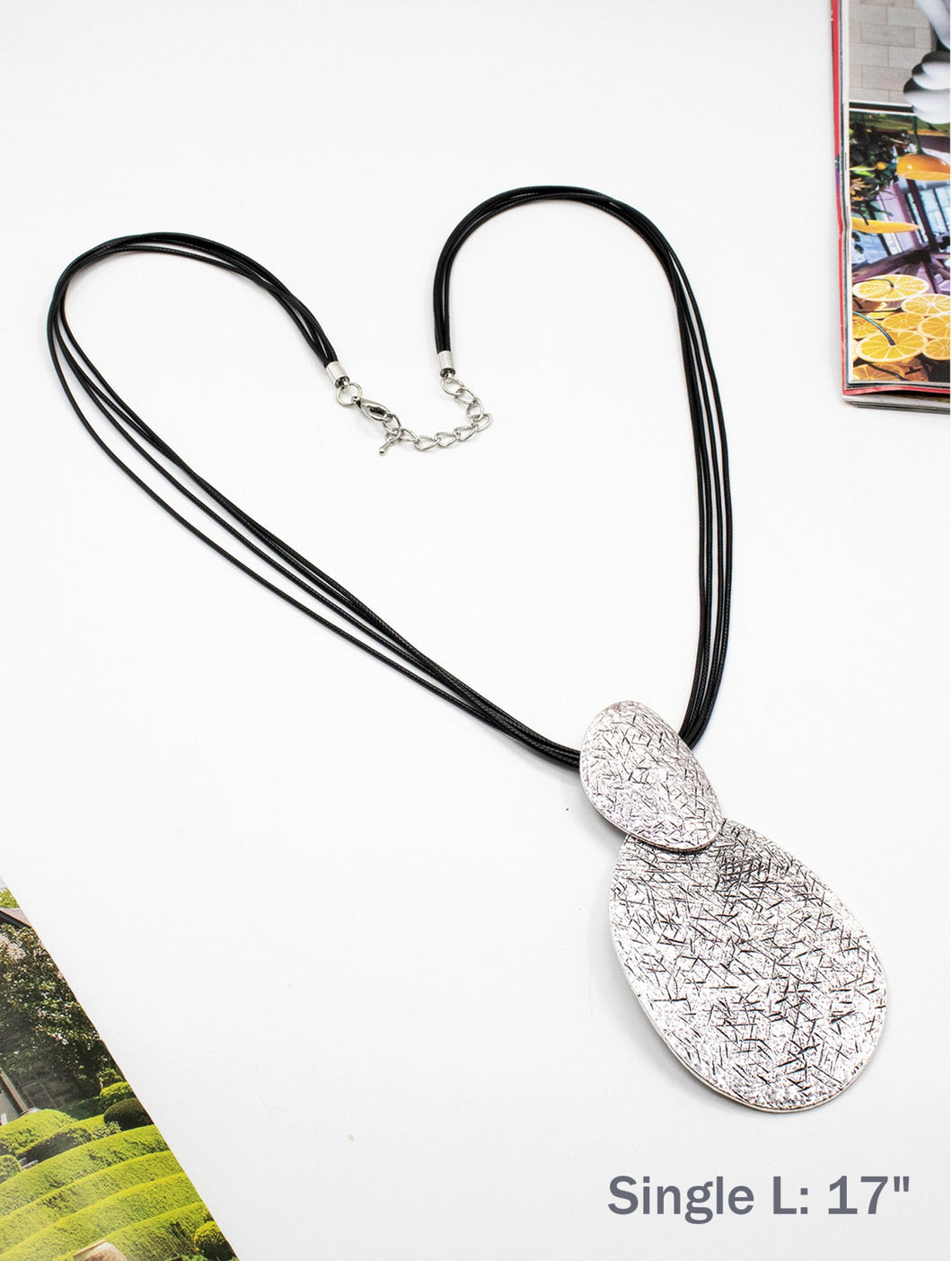 Textured Pendant Necklace (Only 1 Left!)