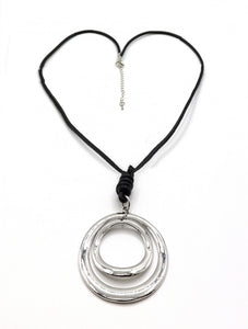 Long Double Circle Necklace