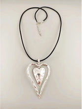 Load image into Gallery viewer, Long Double-Heart Necklace (Only 1 Left!)
