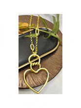 Load image into Gallery viewer, Long Hearts on Chain Necklace (2 Colors)
