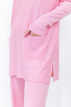 Load image into Gallery viewer, Baby Pink Cashmere V-Neck Tunic Sweater (Only 1 S Left!)
