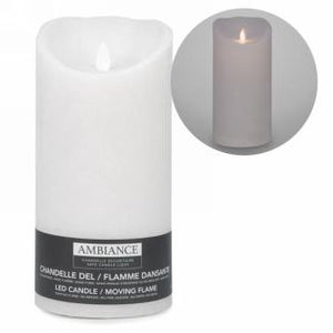 Large White LED Pillar Candles (2 Sizes)