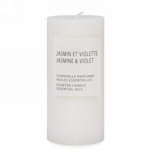 Jasmine & Violet Pillar Candle