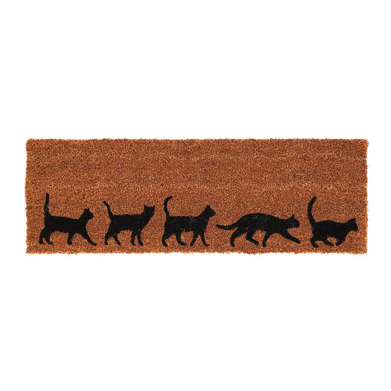 Black Cats Balcony/Apartment Doormat