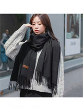 Load image into Gallery viewer, Cashmere-Feel Scarf with Tassels (4 Colours)
