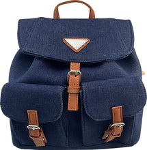 Load image into Gallery viewer, Small Denim Backpack
